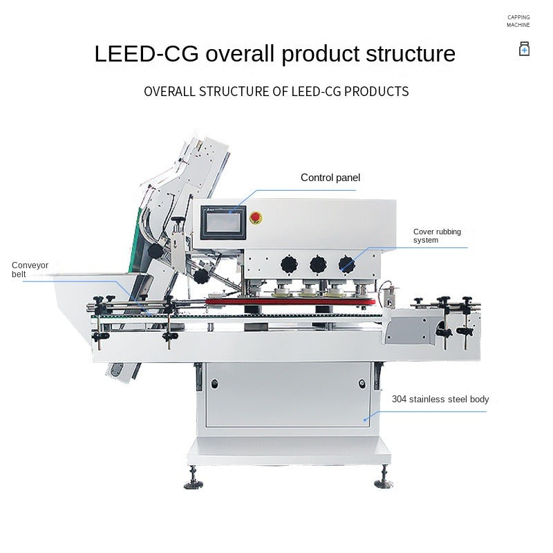 Automatic high speed capping machine for bottle screw capper