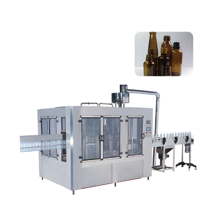 Bottle washing+filling+capping machine
