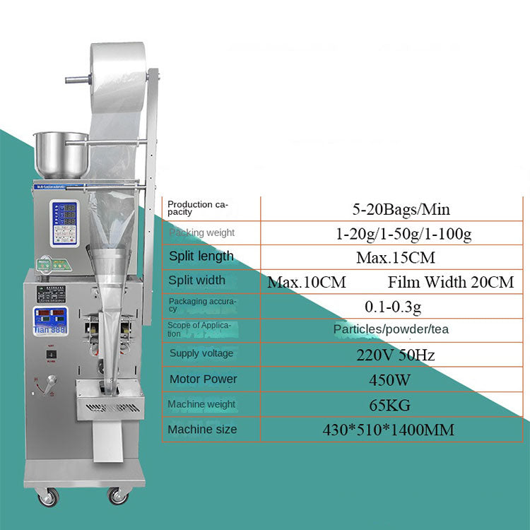 Fully Automatic Vertical Packet CoffeeTea Bag Spice Powder Packing Machine For Plastic Bag Food Price