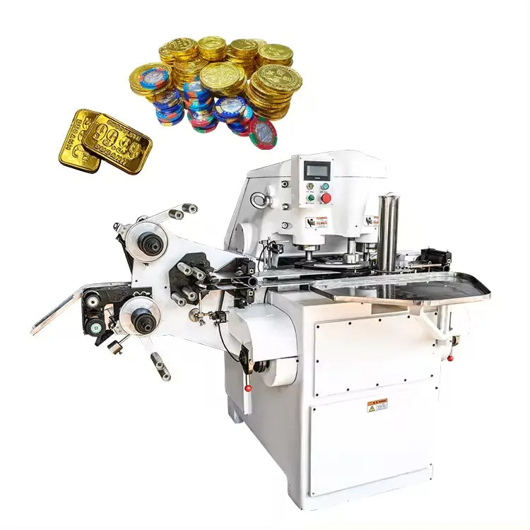 Automatic Flow Packing Wrapping Machine Bestselling High Speed Gold Coin Chocolate